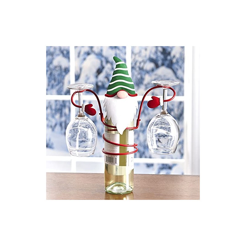 Wine Bottle&Glass Holder-Gnome