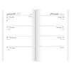 2025 Stylish Brown Textured Fabric Cover Pocket Diary Week to