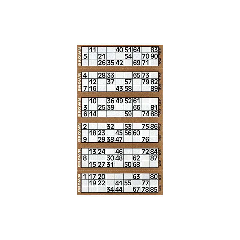 Thomas & Anca Club Supplies Ltd 600 Bingo Tickets -