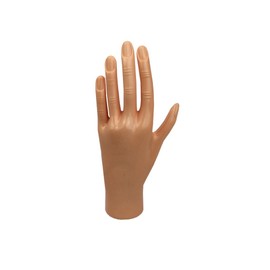 Burmax Debra Lynn Practice Hand Mirror with Cuticle Fingers, Tabletop Mount, Nail Care Accessories, One Size, Modern, Frameless, Black Plastic, Resin