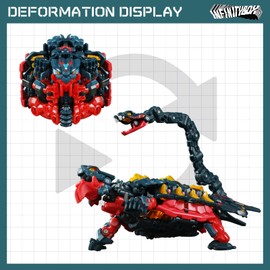 52TOYS Infinitybox IB-08 XUANWU Deformation Toys Action Figure, Converting Toys in Mecha and Cube, Perfect Birthday Party Gift for Teens and Adults