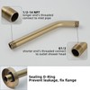 KAPHOME 8 Inch Shower Arm with Flange,Wall Mount Shower HeadArm
