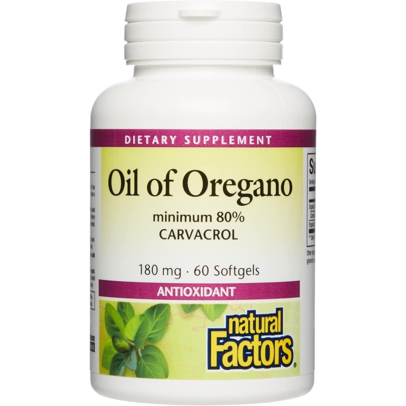 Natural Factors Natural Factors - Oil of Oregano 180mg, With