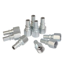 WYNNsky ARO Air Plug Set, 3/8 Inch Body Size, 3/8 Inch NPT Female Threads Size, 10 Pieces Steel Air Compressor Accessories Fittings