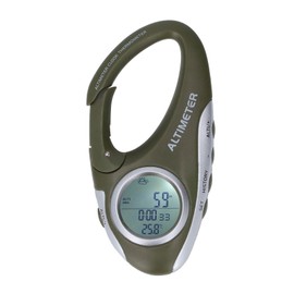 Multifunktionaler Höhe Barometer Digitaler Höhenmesser Barometer Thermometer Wettervorhersage mit Hintergrundbeleuchtung Display ABS -Gehäuse für Outdoor -Sportarten