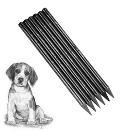 Set of 6 Black Pencil Set Woodless Graphite Pencils Set Various Hardnesses HB 2B 4B 6B 8B EE Pencil Set Sketch Drawing Pencil Set for Artists Children Adults Drawing Lovers
