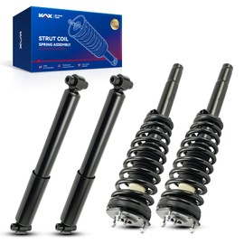 KAX Quick Front Rear Struts for Ford 2011-2012 Fusion 3.0L/3.5L, 2010-2012 MKZ 3.5L, 2010-2011 Milan 3.0L Front Rear Shocks Complete Struts Assemblies with Coil Spring Set of 4, Replace 172596 5784*2