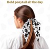 2 Pcs Cow Print Hair Headband Non-Slip Elastic Hair Tie