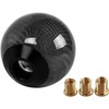 Real Carbon Fiber Shift Knob Gear Shifter Knobs with 3