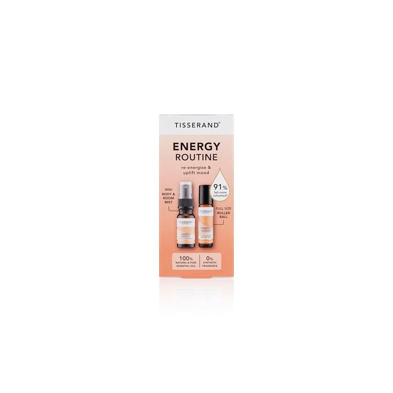 Tisserand - Energy Routine Kit - Blend of Lime, Grapefruit