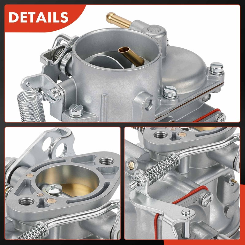 A-Premium 1 Barrel Carburetor Compatible with Volkswagen Beetle 1965-1970, Campmobile
