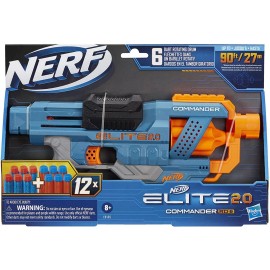 Nerf Elite 2.0 Commander Rd6 12 Dardos 27 Mts Hasbro