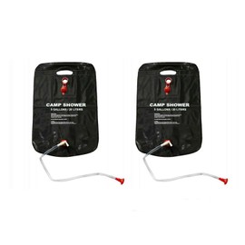 2 Pack Solar Power Shower Camping Water Portable Sun Compact Heated Outdoor Camping Solar Shower Solar Camp Shower Bag for Remote Locations, Backpacking, Hiking, Trekking and Volunteering Hot Shower