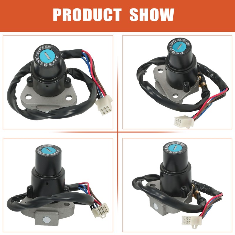 labwork Ignition Switch Fuel Cap Lock Set Replacement for Kawasaki