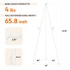 JEAWIWI 4PCS White Easel Stand for Wedding Sign Stand, 65