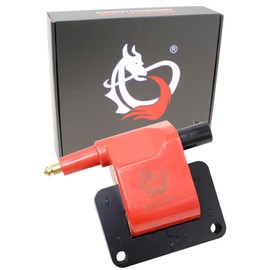 DRAGON FIRE PERFORMANCE Ignition Coil Compatible with 1991-1997 Jeep Plymouth Dodge Chrysler Plymouth 2.2L 2.5L 3.9L 4.0L 5.2L 5.9L I4 V6 V8 with Oval Plug REPLACES MSD 8228 OEM Fit C97-DF