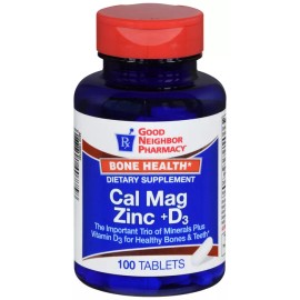 GNP Cal Mag Zinc + D3 (Calcium Magnesium Zinc plus D3) -90CT BY 21ST CENTURY X 2