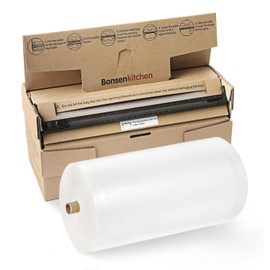 Bonsenkitchen 8"x150' Food Vacuum Seal Roll Keeper with Cutter, Commercial Grade, BPA-Free, Perfect for Meal Prep, Sous Vide Cooking, and Long-Term Storage