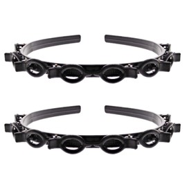 Zac's Alter Ego Set of 2 Strong Black Hair Braiding Twister Plastic Teeth Comb Hair Alice Headbands/Alicebands