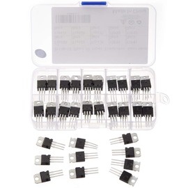 Bridgold 50pcs 10Types TIP Series Transistors Assortment Kit, Including TIP31 TIP32 TIP41 TIP42 TIP120 TIP121 TIP122 TIP125 TIP126 TIP127