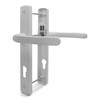 TSS White UPVC Door Handle Pair Set, 92mm PZ (Centres),