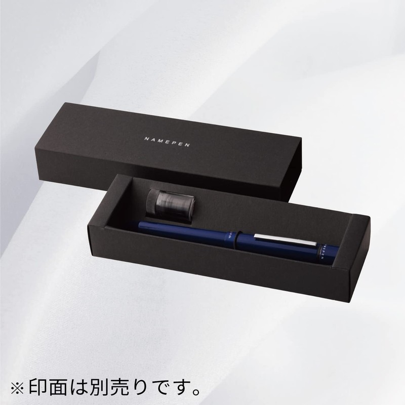 Shachihata Logno Name Pen, Silver, Marked Face Sold Separately