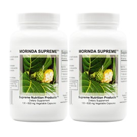 Supreme Nutrition Morinda Supreme, Whole Noni Fruit Capsules (130 Count (Pack of 2))