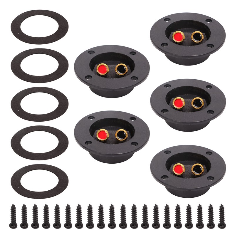 5Pcs 2 Way Stereo Speaker Box Terminal Cup Double Binding