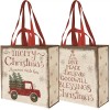PBK Market Tote~Merry Christmas memories made here~love~fait