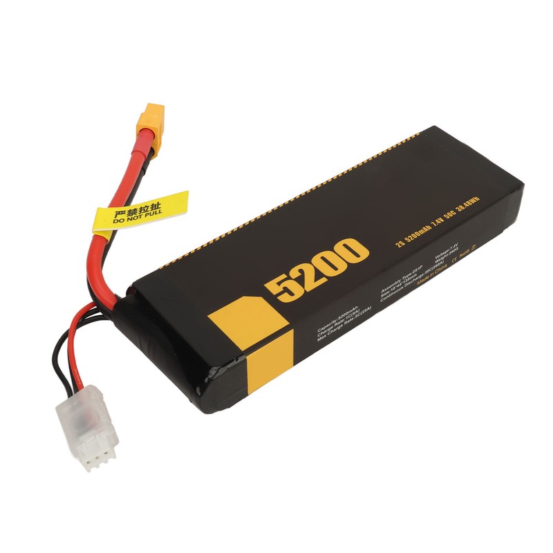 2S Lipo Battery 5200mah 50C 7.4V RC Airplane Car Lipo