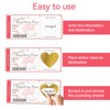 2 PCS Pink Boarding Pass Scratch Card Reveal,Surprise Holiday Reveal