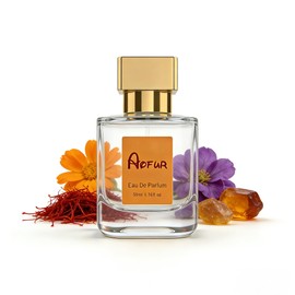Aofur Vanilla Oud 1.7 Fl Oz (50ml) - Eau de Parfum - Inspired by Ba.ccarat Rou.ge 5.40 - Vegan, Women Luxury Fragrance (1.7 Fl Oz (50ml), Ambery Saffron)