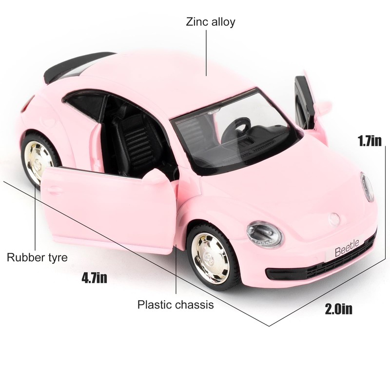 2012 Volkswagen Beetle Toy Car, 1:36 Scale Aluminium Model Car,