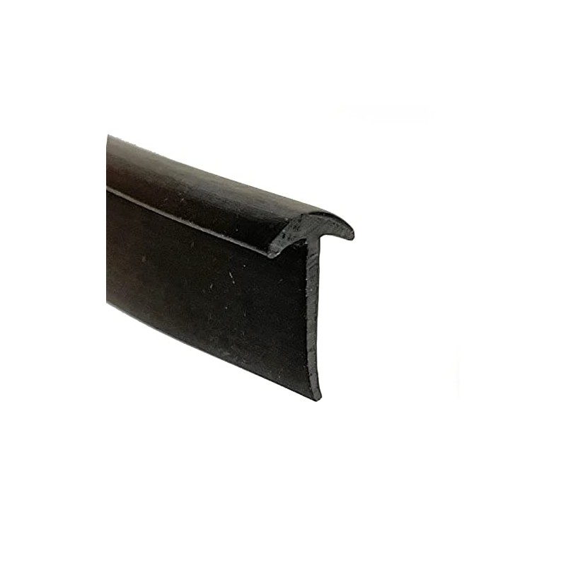 Flexible EPDM Black Rubber T Section T Shape Protector Trim