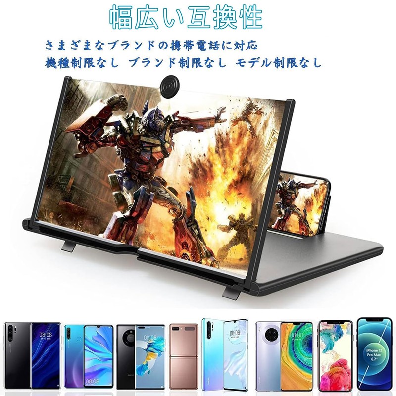 MEIKEMAN Screen Amplifier, Smartphone Screen Magnifier, 10 Inch 3-4 Time,