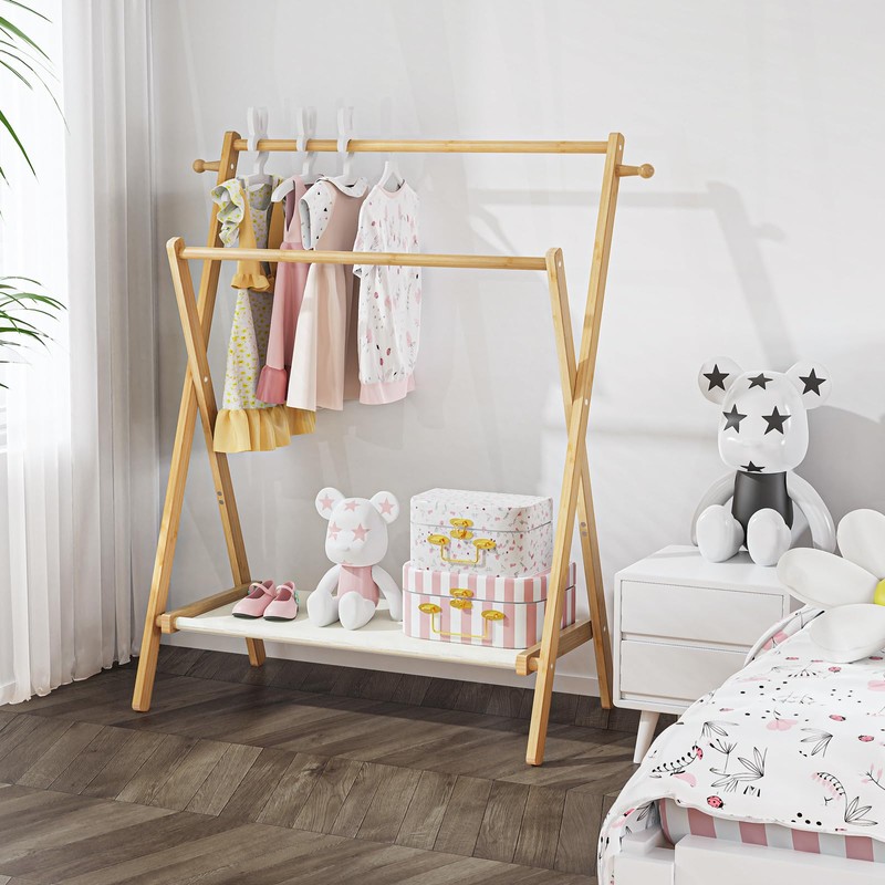 Kids Clothing Rack, Small Clothes Rack for Toddler Pets, Kids