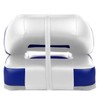 ofyou New Low Back Folding Boat Seat (White/Blue(1 seat))