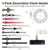 EMOON 2 Pack Silent Sweep Quartz Clock Movement Mechanism with