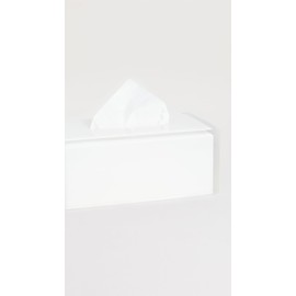Jonathan Adler Hollywood Long Tissue Box - Clear, White, One Size