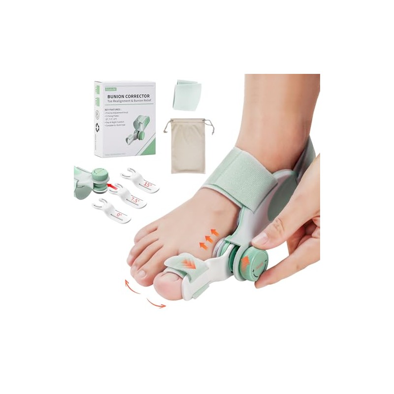 EliaValth Bunion Corrector for Women Big Toe, Adjustable Brace with