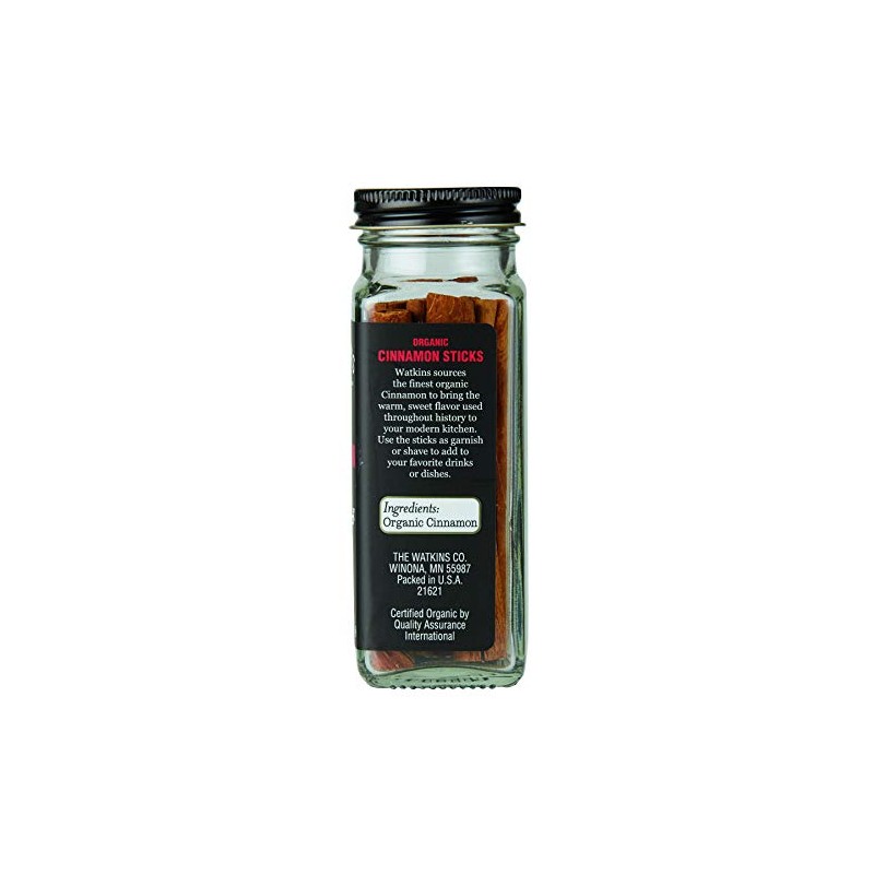 Watkins Organic Cinnamon Sticks, 1.2 Ounce, 3 Count