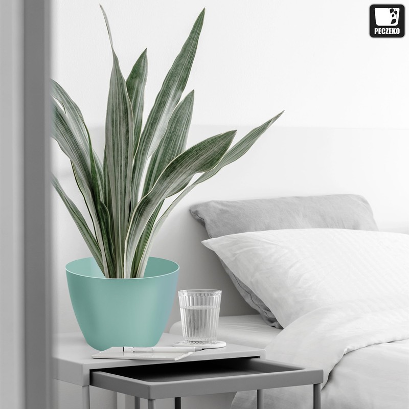 TULMERO Matte Flower Pot, Plastic Planter, Decorative Pot for Large