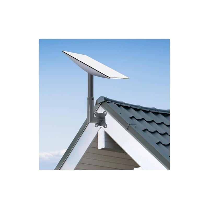 Starlink Bracket, Stainless Steel Satellite Internet Pole Mount, Windproof, Weatherproof