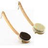 MEKA ESSENTIALS Wooden Bamboo Horsehair Bath Brush with Long Handle