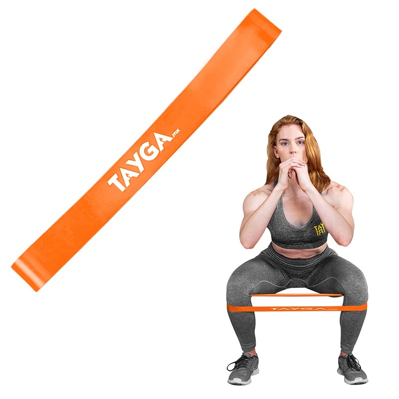 Tayga Mini Banda Resistencia Fitness para Pierna 30 cm (Naranja)