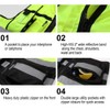 TopTie Hi-Vis Construction Work Surveyor Vest, Multi Pockets Safety Vest-Orange-L