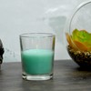 Zest Candle 12-Piece Votive Candles, Aqua Round Glass