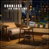 Timjorman LED CordlessTable Lamp,4000mAh Rechargeable Battery Desk lamp,3 Level Brightness