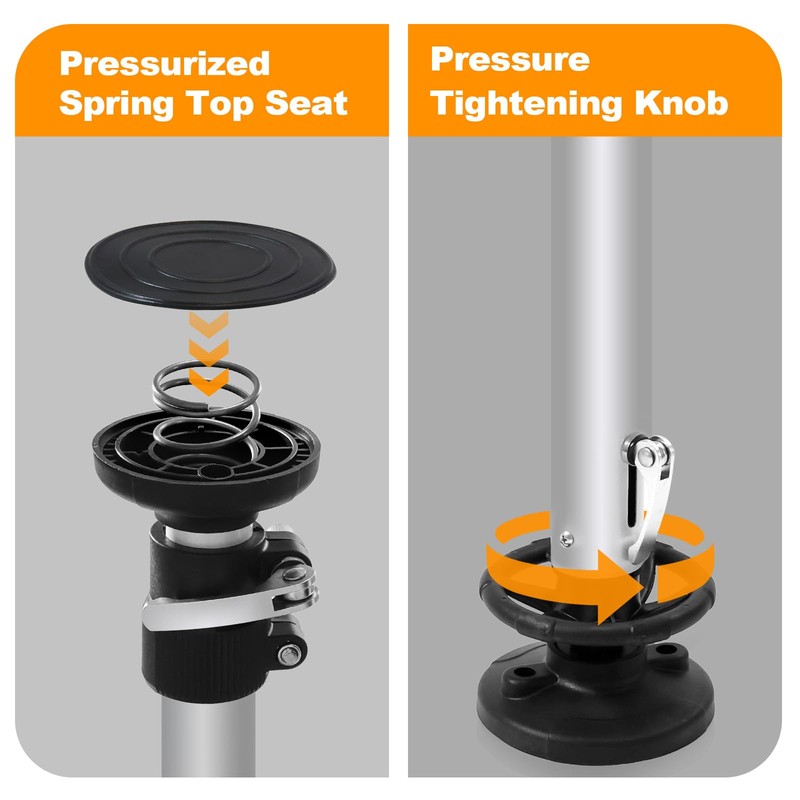 g00d4u 3-Bike Vertical Freestanding Bike Rack - Adjustable Height (5.74-13.12ft),