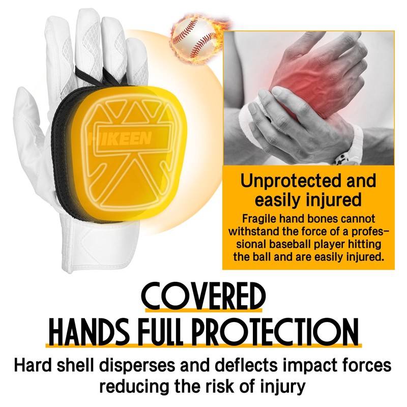 Hikeen Baseball Hand Guard Protective Hand Shield Hand Protector for